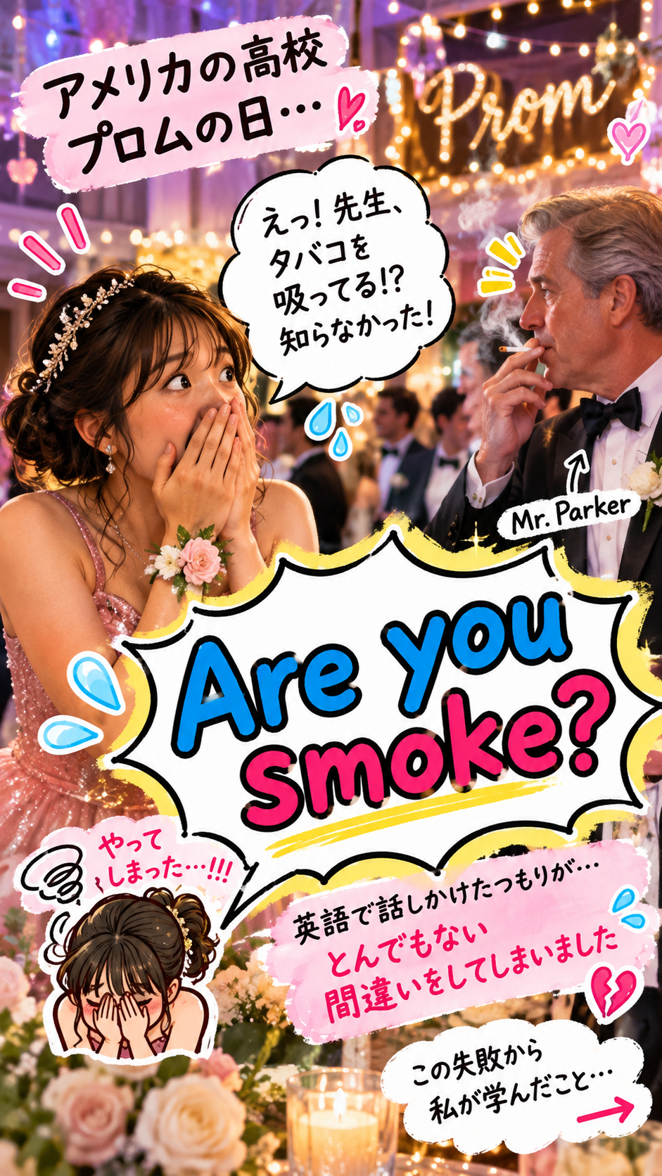 プロムでまさかの英語ミス！